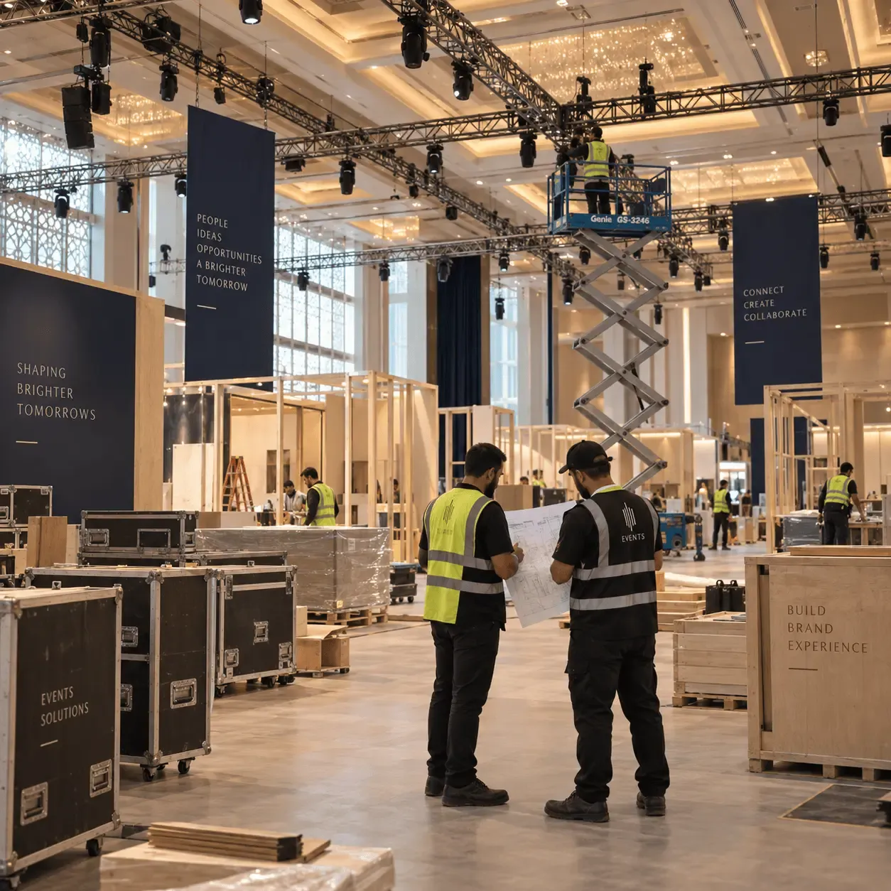 Event Production — Technical build and live delivery, from the first drawing to the final handover.